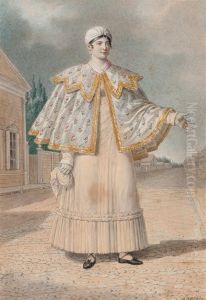 Portrait Of A Woman In A Cape