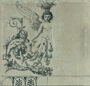 Design For An Ornament by Jean Jacques II Lagrenee
