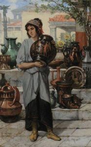 La Vendeuse De Vases Grecs La Vendeuse De Vases Grecs