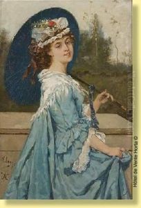 Jeune Femme A L'ombrelle Jeune Femme A L'ombrelle