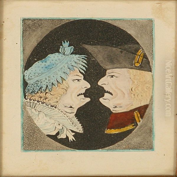 Humorous Couple In Good And Bad Mood - view 1