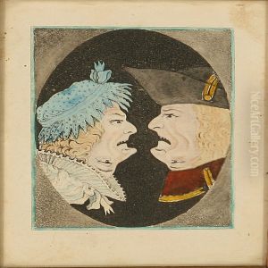 Humorous Couple In Good And Bad Mood