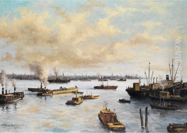 Weiter Blick Uber Einen Grossen Nordseehafen - view 1