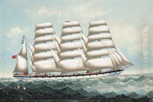 The British Four-masted Barque by Lai Fong