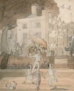 Gust Of Wind; The Tennis Party by Gavin Graham Laidler