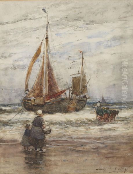 A Stormy Landing, Holland - view 1