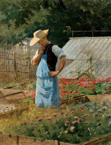 Un Coin De La Roserai A Bagatelle by Henri Adolphe Laissement