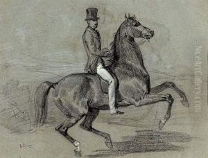Elegant Cavalier De Profil