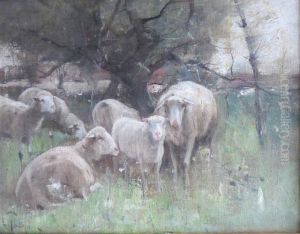 Troupeau De Moutons by Harry Thompson Lalande