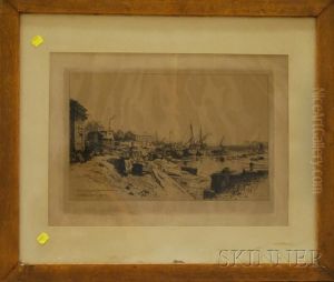 Souvenir D'un Port - Trouvilles by Maxime Lalanne