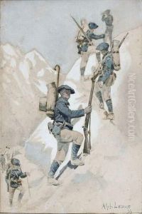 Les Chasseurs Alpins by Adolphe Lalauze