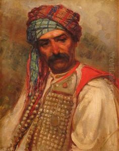 Uomo Con Baffi In Costume Dalmata