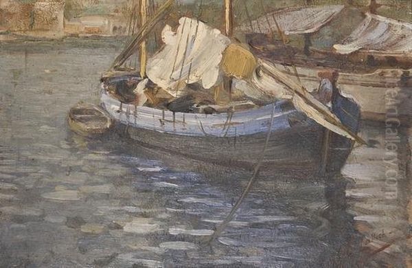 "barche Nel Porto Di Ragusa (dalmazia)" - view 1