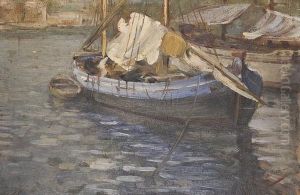 "barche Nel Porto Di Ragusa (dalmazia)"