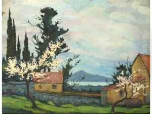 Pommiers En Fleurs by Robert Laloue