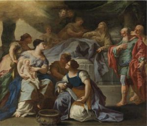 The Birth Of The Virgin by Giovan Battista Lama
