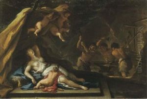 Venere Nella Fucina Di Vulcano by Giovan Battista Lama