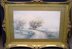 House By A Lake by Edwin, Lamasure Jr.