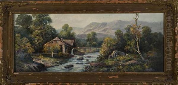 A Country Landscape With House And River - view 1