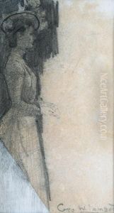 Sketch Of Heidi Delissa by George Lambert