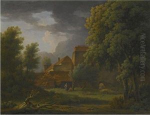 Part Of A Ruin Of St Radigund's Abbey, Kent by George Lambert
