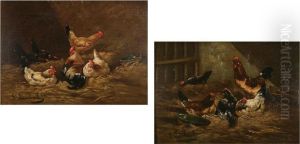 Chickens In The Stable by G.R. Lambert