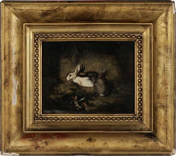 Rabbits In A Barn - view 1