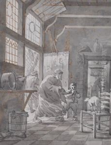 Dutch Interior Scenes by Gerrit Lamberts
