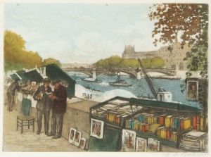 Paris, Le Quai Malaquais by William Adolphe Lambrecht