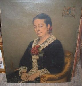 Portraitof A Lady, Half Length, Seated