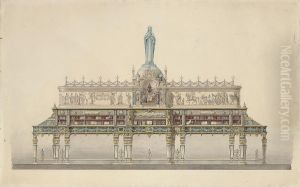 The Vatican Monumental Bookcase by Charles-Joseph Lameire