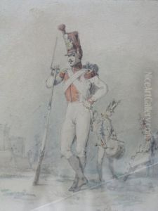 Les Soldats by Eugene Louis Lami