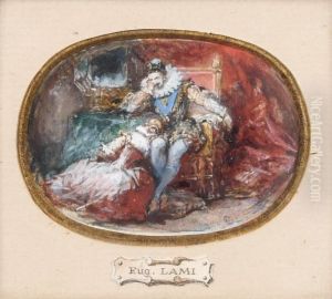 Amy Robsart by Eugene Louis Lami