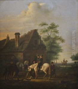 Trombettiere A Cavallo Presso L""anticaposta by Arie Johannes Lamme
