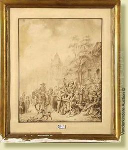 Scenede Libation by Arie Johannes Lamme