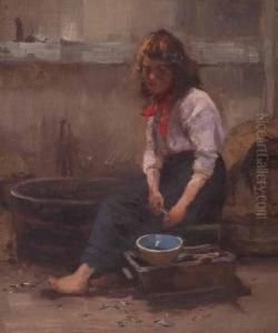 The Oyster Shucker by William Bradley Lamond