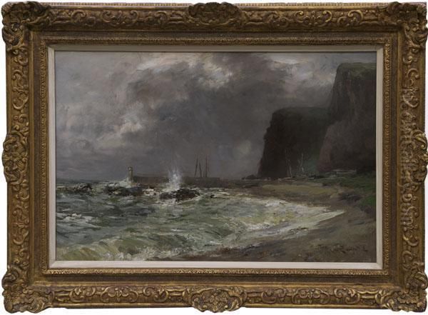 Stormy Seas At Shore,
Auchmithie,
Angus - view 1