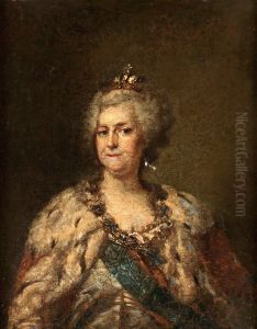 Kejsarinnan Katarina Den Stora by Johann Baptist the Elder Lampi