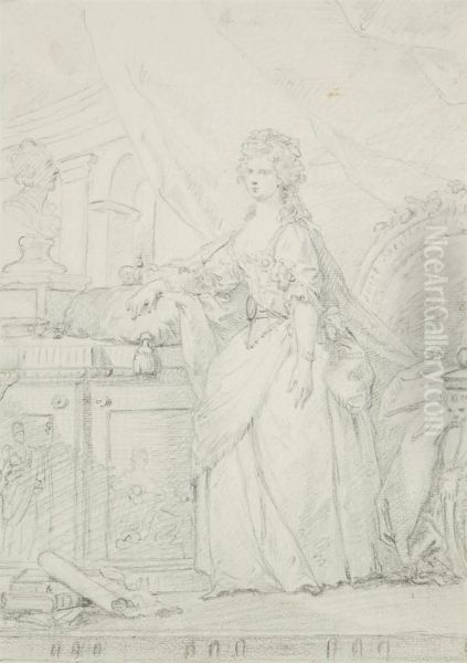 Study For A Full-length Portrait Of Empress Maria Feodorovna - view 1