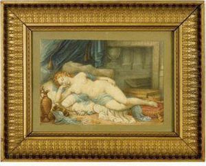 Dormant Female Nude by Johann Baptist the Elder Lampi