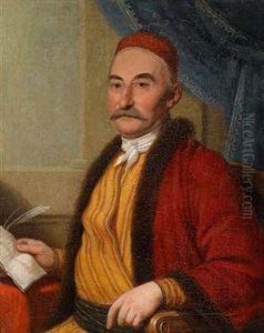 Bildnis Desjudischottomanischen Kaufmanns Johann Jacobez by Johann Baptist the Elder Lampi