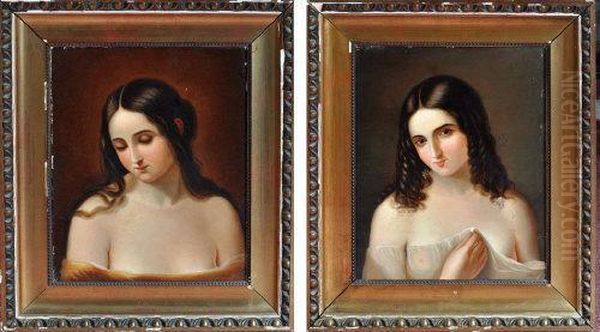Bust Portraits Of Young Women - view 1