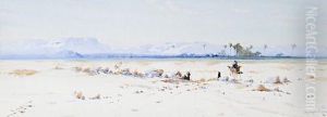 'in The Desert Near Luxor'; 'on The Upper Nile' by Augustus Osborne Lamplough