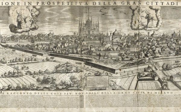 Nuova Descrittione In Prospettiva Della Gran Citta Di Milanomdcxl - view 1