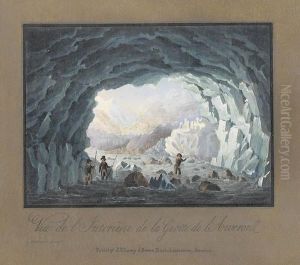 "vue De L'interieur De La Grotte De L'awerone" by Johann Peter Lamy