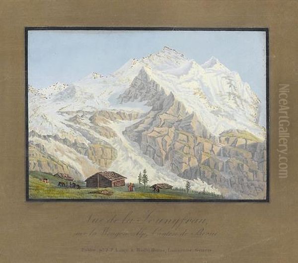 "vue De La Jungfrau, Sur La Wengen-alp, Canton De Berne" - view 1