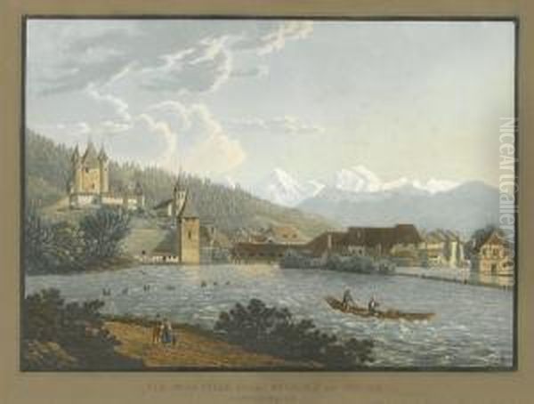 "vue De La Ville Et Des Environs De Thoune Canton Berne" - view 1