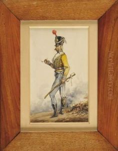 Hussard Du 9eme Regiment by Pierre Auguste Lamy