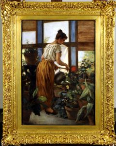 Femme A L'arrosoir by Egisto Lancerotto