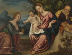 Paesaggio Con Sacra Famiglia E Maria Maddalena Paesaggio Con Sacra Famiglia E Maria Maddalena